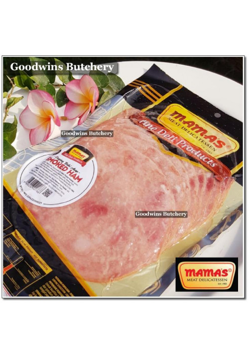 Mama's pork HAM SMOKED SLICED Soejasch Bali frozen 250g